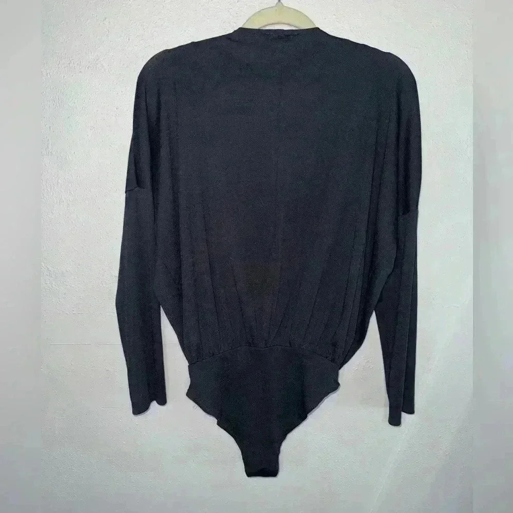Zara Black long sleeve bodysuit size small - Picture 5 of 6